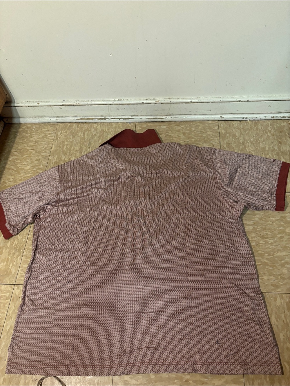 Ping Men's Rust Red Pattern Polo - Picture 2 of 4